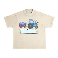 Sandshell easter tractor boy Urban Heavy Tee - MaliasSmallBusiness