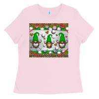 Bubblegum Pink western golf gnome Ladies Tee - HRA Design Shop