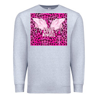 Heather Grey love angel Premium Sweatshirt - TumblerDesignByShophia