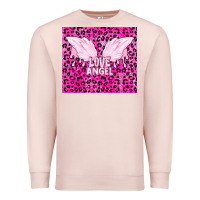 Pale Pink love angel Premium Sweatshirt - TumblerDesignByShophia