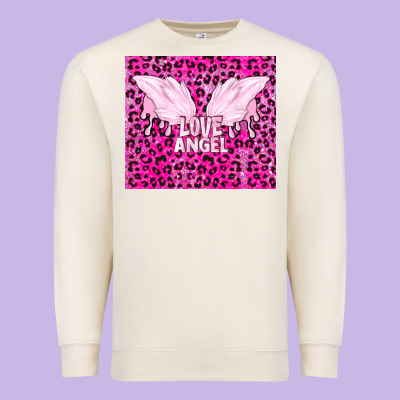 Love Angel Premium Sweatshirt Designed By Tumblerdesignbyshophia