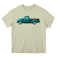 Mossy western truck left side view Heavy Core Tee - FaDigitalArtStudio