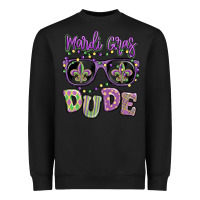 Black mardi gras dude Heavyweight Sweatshirt - MaliasSmallBusiness