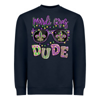 Navy mardi gras dude Heavyweight Sweatshirt - MaliasSmallBusiness