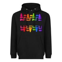 Black custom name crayons Heavyweight Hoodie - texasbilliewilder