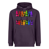 Plum custom name crayons Heavyweight Hoodie - texasbilliewilder