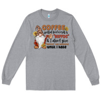 Heather Grey coffee spelled backwards is eeffoc & i don't give Long Sleeve Tee - MaliasSmallBusiness