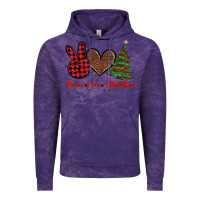 Cloud Purple peace love christmas Vintage Hoodie - BarkalooDesign
