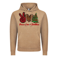 Peace Love Christmas Vintage Hoodie | Teevron