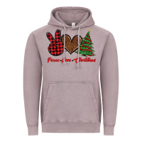 Vintage Zinc peace love christmas Vintage Hoodie - BarkalooDesign