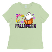 Matcha my 1st halloween Ladies Tee - CowhideDigitalArt