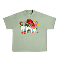 Oil Green dental Christmas teeth and candies Urban Heavy Tee - AdoDesignShop