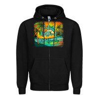 Black life is better at the beach Zipper Hoodie - Jasminsmagicworld