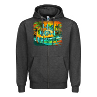 Charcoal Heather life is better at the beach Zipper Hoodie - Jasminsmagicworld