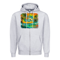 Heather Grey life is better at the beach Zipper Hoodie - Jasminsmagicworld