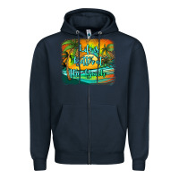 Navy life is better at the beach Zipper Hoodie - Jasminsmagicworld