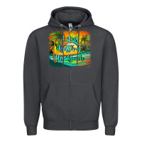 Smoke life is better at the beach Zipper Hoodie - Jasminsmagicworld