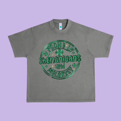 Prone To Shenanigans And Malarkey Urban Heavy Tee Designed By Maliassmallbusiness