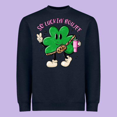 So Luckin Boujee Heavyweight Sweatshirt Designed By Maliassmallbusiness