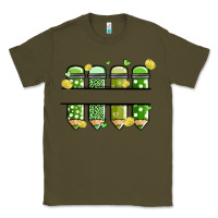 Army Green patricks day pencils Classic Tee - MaliasSmallBusiness