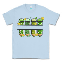 Dusty Blue patricks day pencils Classic Tee - MaliasSmallBusiness