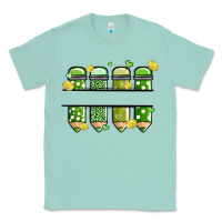 Seafoam patricks day pencils Classic Tee - MaliasSmallBusiness