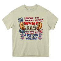 Mossy you look like the 4th of july makes me want a hot dog weal bad Heavy Core Tee - CowhideDigitalArt
