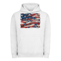 Pigment Lunar Rock Leopard glitter American flag Urban Hoodie - FaDigitalArtStudio