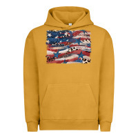 Pigment Peanut Butter Leopard glitter American flag Urban Hoodie - FaDigitalArtStudio