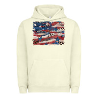 Pigment Pistachio Leopard glitter American flag Urban Hoodie - FaDigitalArtStudio