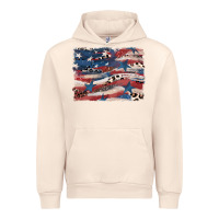 Sandshell Leopard glitter American flag Urban Hoodie - FaDigitalArtStudio