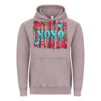 Vintage Zinc xoxo valentines day leopard glitter brushstroke Vintage Hoodie - Jasminsmagicworld