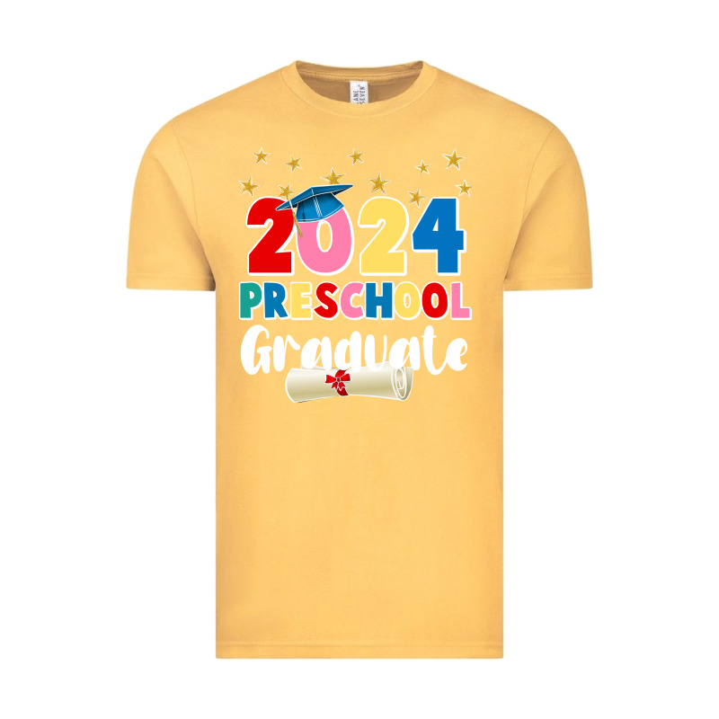 2024 Preschool Graduate Vintage Tee by JahusDesignShop | Teevron