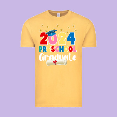 2024 Preschool Graduate Vintage Tee Designed By Jahusdesignshop