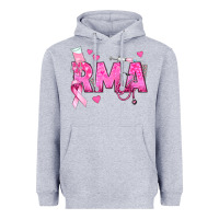 Heather Grey breast cancer rma registered medical assistant Heavyweight Hoodie - texasbilliewilder