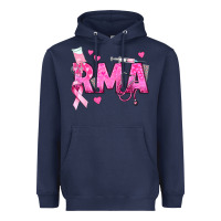 Navy breast cancer rma registered medical assistant Heavyweight Hoodie - texasbilliewilder