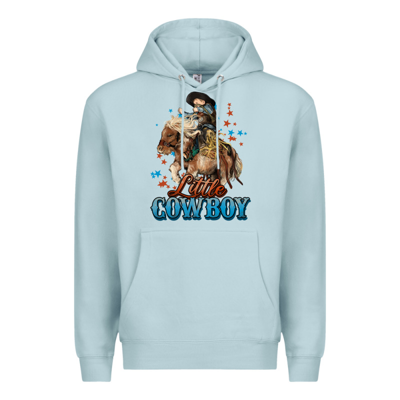 Little Cowboy Midilli Horse Kid Boy Premium Hoodie by HowdyJamesFarm | Teevron