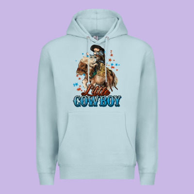 Little Cowboy Midilli Horse Kid Boy Premium Hoodie Designed By Howdyjamesfarm