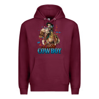 Burgundy Little Cowboy Midilli Horse kid boy Premium Hoodie - HowdyJamesFarm