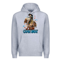 Heather Grey Little Cowboy Midilli Horse kid boy Premium Hoodie - HowdyJamesFarm