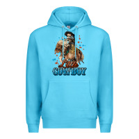 Ocean Blue Little Cowboy Midilli Horse kid boy Premium Hoodie - HowdyJamesFarm