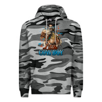 Slate Camo Little Cowboy Midilli Horse kid boy Premium Hoodie - HowdyJamesFarm