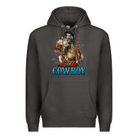 Smoke Little Cowboy Midilli Horse kid boy Premium Hoodie - HowdyJamesFarm