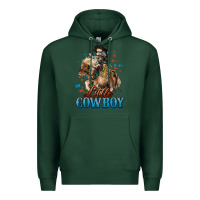 Sports Green Little Cowboy Midilli Horse kid boy Premium Hoodie - HowdyJamesFarm