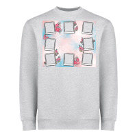 Heather Grey add your text photo collage life Heavyweight Sweatshirt - MaliasSmallBusiness