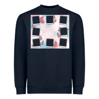 Navy add your text photo collage life Heavyweight Sweatshirt - MaliasSmallBusiness