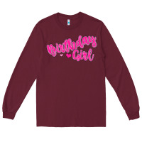 Burgundy birthday girl Long Sleeve Tee - MaliasSmallBusiness