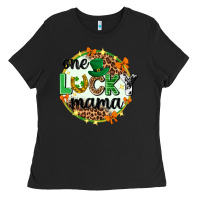 Black One lucky mama  St. Patricks Day Ladies Tee - Neo Western