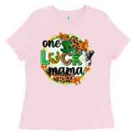 Bubblegum Pink One lucky mama  St. Patricks Day Ladies Tee - Neo Western