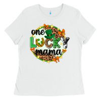 White One lucky mama  St. Patricks Day Ladies Tee - Neo Western